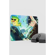 Kinich Genshin Impact Anime Gacha V1 - 22x18 Gaming Mouse Pad Fare Altlığı