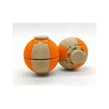 Alvera Press Küresi 3d Baskı Dönüşen Mekanik Fidget Stres Oyuncağı-bej-turuncu 82608414