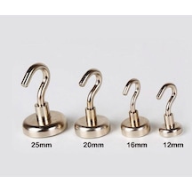 Pot Mıknatıs, Güçlü Neodyum Askı Kanca Mıknatıs, Ölçü Seçmeli 25Mm