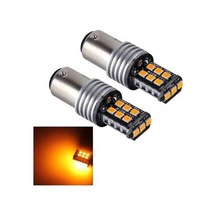 Diğer 2 Adet 1157/bay15d 3w 15 Smd-3528 Led Araba Dönüş Işığı, 12v Dc Sarı Sarı Işık
