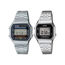 Casio A168wa-1wdf-la680wa-1df Retro Çift Kol Saati Kadın-erkek Metalik