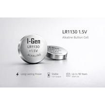 I-gen Batteries Lr1130 1.5v Alkalin Düğme Pil Ag10, L1131, 389 20'li Paket