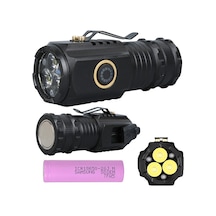 Powermaster Pm-25119 3 Cob Ledli 3 Modlu Şarjlı Şapka Feneri Kırmızı - Siyah