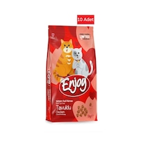 Enjoy Tavuklu Kedi Maması Sevgililer Günü Özel Ambalaj 10 x 1 KG