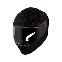 Gıvı 50.x Arachno Mat Siyah-kırmızı Kask - Mat Siyah - Kırmızı - S
