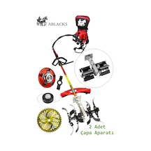 Ablacks C-52 Sırt Tırpan + Toprak Çapalama Aparatı 2 Adet Çapa + Toprak Karıştırıcı