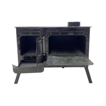 Dorello Kahverengi Mini Kamp Sobası Küllüklü, Ocak Üstü Kullanımlı, Odun & Kömür Yakıtlı Taşınabilir Kamp Sobası