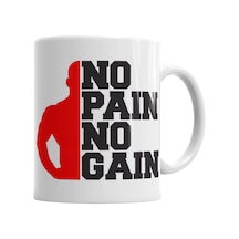 No Pain No Gain Vector Style Kupa Bardak Porselen Karışık