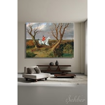 Yatay Kanvas Tablo Tekli Ev Kafe Ofis John Frederick Herring The Suffolk Hunt: Gone Away Eseri 2777