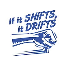 If It Shifts It Drifts Araba Sticker 17x17 Cm Mavi