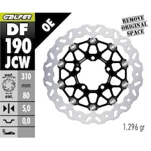 Kawasaki Gtr 1400 Ön Fren Diski 310 Mm 2010 2015 Arası Galfer Dalgalı Hareketli Alüminyum Disk