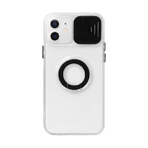 Apple Uyumlu iPhone 11 6.1Inç Sürgülü Kamera Korumali Yüzük Standli Kilif 554350353