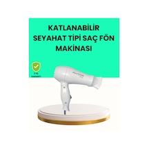 Katlanabilir - 907 - Seyahat Tipi Saç Kurutma Makinesi Çift - Glblseme - Kademeli Ayar