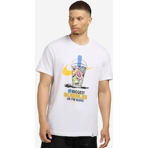 Nike Tee Oc Sole Food Erkek Pamuklu Beyaz Tişört Beyaz