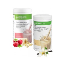 Herbalife Besleyici Shake Karışımı Formül 1 Ahududu 550 G 1 Vanilya 550 G