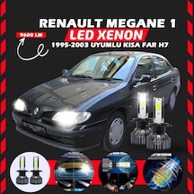 Renault Megane 1 1995-2003 Kısa Far Uyumlu Şimşek Etkili Led Xenon Pro Series H7