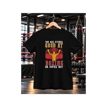 Segungear Goodatboxing Erkek Regular Fit Baskılı Spor Tişört Siyah - 933506538 Siyah