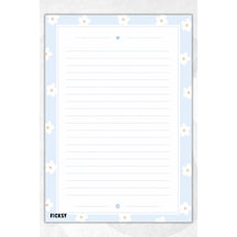 A4 Bloknot Çizgili Defter - 50 Yaprak - Memopad - Notepad - Not Defteri - Not Kağıdı - 4219 Çok Renkli
