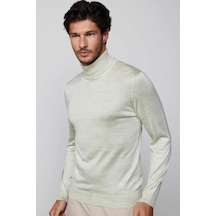 Tudors Slim Fit Tam Boğazlı Yaka Düz Yün Gri Erkek Kazak-29549-gri Gri
