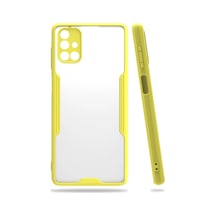 Newface - 221 - Samsung Galaxy M51 Kılıf Platin Silikon - Edntrend - - Sarı