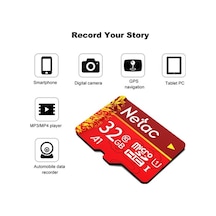 Pazly Netac 16gb Microsd U1 C10 80mb/s Okuma Hızı Hafıza Kartı, Akıllı Telefon, Araba Kaydı, Kamera İçin İyi, Ev İzleme İçin