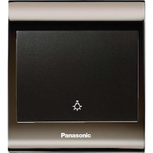 Viko Panasonic Thea Blu Light Anahtar, Çerçeve Una+füme, Kapak Siyah