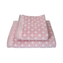 Decora Banyo Havlu Seti 2'li Pembe 50x90cm+90x150cm