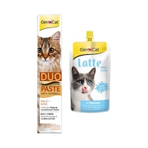 Gimcat Duo Paste Peynirli Malt Kedi Macunu 50 G + Gimcat Milk Latte