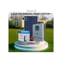 6.2kw Jel Akülü Solar Paket Sistem 1 Paket 8