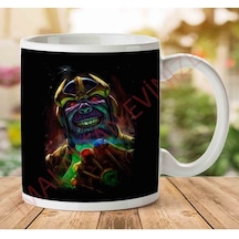 1-1764 Do It Myself Thanos Guardians Of The Galaxy İki Tarafı Baskılı Kupa Bardak Çok Renkli