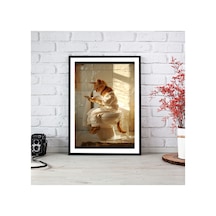 Tek Parça Çerçeve Görünümlü Ahşap Mdf Poster Tablo Ctmd Tek0467 Mdf Krem Çerçevesiz