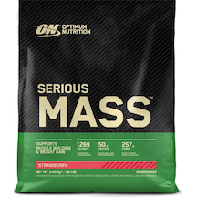 Serious Mass Çilek Aromalı 5.45kg 16 Servis Ve Kas Gelişimi İçin Yüksek Kalori Çilek
