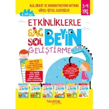 Etkinliklerle Sağ Beyin Sol Beyin Geliştirme 3-4 Yaş , 6 Lı Set - Aıaı-885144
