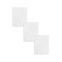 Ezgi 3 Adet Pamuklu Ve Lastikli 60 X 120 X 15 Cm Penye Bebek Çarşaf Beyaz, 21i2604587700208