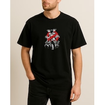 Hugo Boss Stranger Things Baskılı T-shirt Siyah
