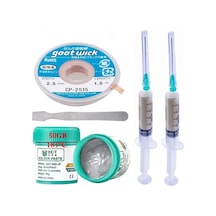 Solder Bst-506 Krem Lehim /best 50g Sıvı Lehim Ve Flux Lehim Toplama Seti 2,5mm Ve Metal Spatula Seti01