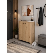 Çeltikçi Model 2 Kapaklı Çok Amaçlı Dolap Ayakkabılık Kitaplık Banyo Dolabı Mutfak Dolabı Atlantik Çam