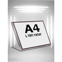 L Tipi A4 Pleksi Föylük Broşürlük-Yatay A4 Föylük-5 Li Paket (532377011)