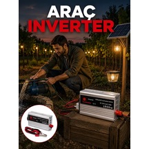 Hepsi Akü Gücünü Ev Elektriğine Dönüştüren Güçlü İnvertör 1500w Najmaddin Renkli