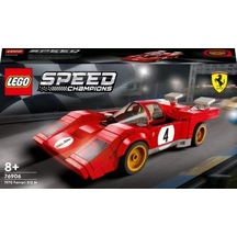 Speed Champions 1970 Ferrari 512 M 76906-8 Yaş Ve Üzeri Çocuklar İçin Harika Bir Yarış Arabası Modeli Yapım Seti 291 Parça