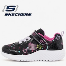 Skechers Bounder 303167n-bkmt Ortopedik Işıklı Çocuk Spor Ayakkabı siyah