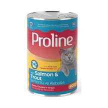 Proline Somonlu Ve Alabalıklı Yetişkin Kedi Konservesi 400 Gr 12'li Paket