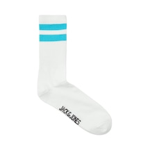 Jack & Jones Jacelı Strıpes Tennıs Sock Erkek White Çorap - Jj12250739 Beyaz