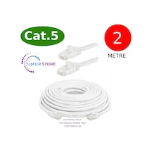 Cat5 Network Internet Ethernet Bilgisayar Kablosu Rj45 - Rj45 2 Mt Patch Kablo