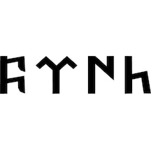 Göktürkçe Türk Yazısı Oto Özel Yeni Sticker Siyah 30 X 6 Cm