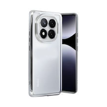 Redmi Note 14 Pro Plus Kılıf Razer Lensli Silikon - Gümüş Bz8683140838379