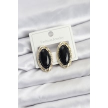 Siyah Badem Model Vintage Kadın Küpe Çok Renkli Siyah Badem Model Vintage Kadın Küpe Çok Renkli
