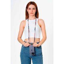 Hippi Cosmos Rengarenk El Örgüsü Telefon Ve Çanta Askısı - 110 Cm