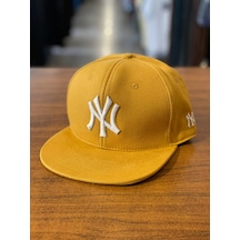 Hamze Ny Yankees Hardal Sarı Hiphop Snapback Rapper Basket Cap Şapka Hardal