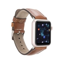 Apple Watch Uyumlu Deri Kordon 42-44-45mm Rst2ef Taba